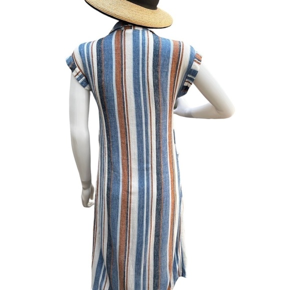 MONTEAU Sleeveless Linen Blend Dress EUC - Picture 3 of 11